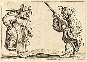 Dancers with Lute by Jacques Callot