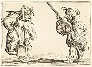 Dancers with Lute by Jacques Callot