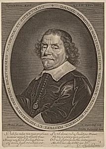 Daniel Heinsius by Jonas Suyderhoff after Jacob Fransz van der Merck