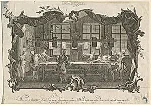 Das Billardspielen (Billiard Players) by Johann Esaias Nilson