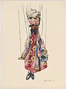 "David and Goliath" Marionette by Ruth Abrams