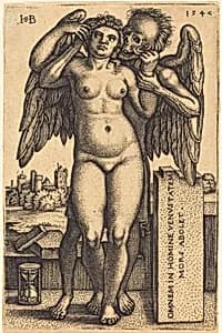Death and the Maiden by Sebald Beham