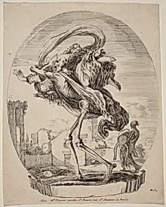 Death Carrying a Woman by Stefano Della Bella