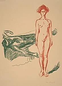 Death of Marat (Der Tod des Marat) by Edvard Munch