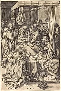 Death of the Virgin by Martin Schongauer