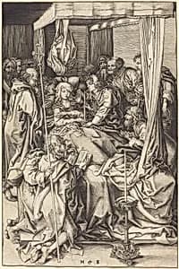 Death of the Virgin by Martin Schongauer