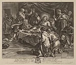 Death of the Virgin by Robert van Audenaerd after Carlo Maratta