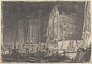 Demolition of Wyck Street by Sir Muirhead Bone