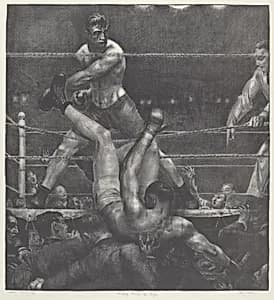 Dempsey through the Ropes by George Bellows