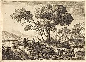 Departure for the Fields by Claude Lorrain