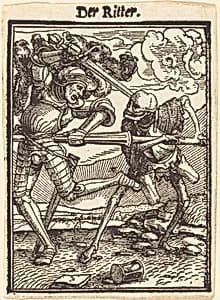 Der Ritter (The Knight) by Hans Lützelburger after Hans Holbein the Younger
