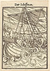 Der Schiffman (The Sailor) by Hans Lützelburger after Hans Holbein the Younger
