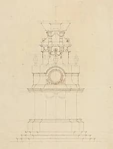 Design for a Catafalque by French 18th Century