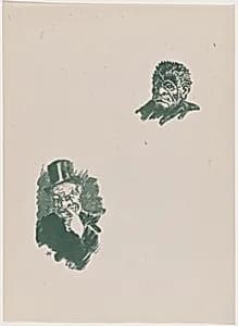 Deux croquis by Henri-Charles Guérard