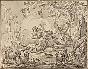Diana and Endymion by Johann Heinrich Keller