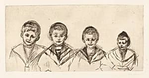 Doctor Linde's Four Sons by Edvard Munch