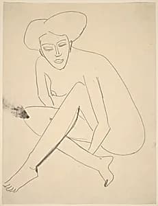 Dodo Seated by Ernst Ludwig Kirchner