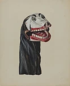 "Dog Toby" Hand Puppet by Dorothy Brennan