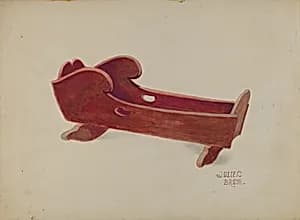 Doll Cradle by Julie C. Brush