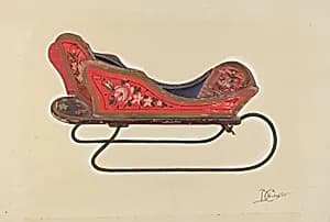 Doll Sleigh by Beverly Chichester