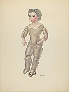 Doll with Bisque Head by Dorothy Harris