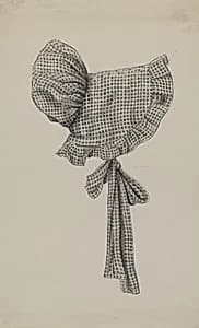 Doll's Gingham Sunbonnet by Bertha Semple