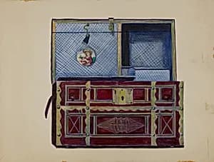 Doll's Trunk by Mina Lowry