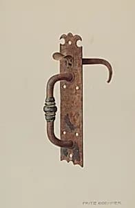 Door Latch by Fritz Boehmer
