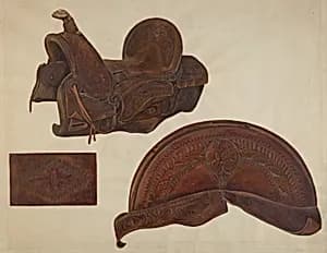 Double Rig Saddle by Cecil Smith
