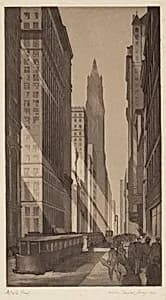 Downtown, New York by John Taylor Arms