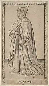 Doxe (Doge) by Master of the E-Series Tarocchi