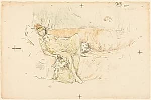 Draped Figure, Reclining by James McNeill Whistler