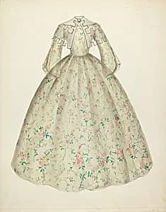 Dress with Cape Collar by Mina Lowry