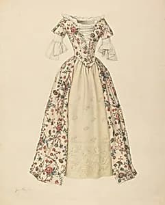 Dress with Quilted Petticoat by Jean Peszel