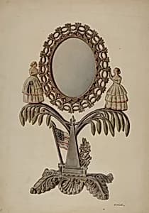 Dressing Mirror (cast iron) by Paul Ward