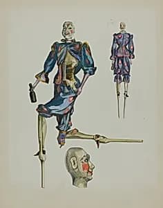 "Drunken Clown" Puppet by Verna Tallman