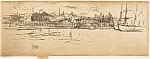 Dry-Dock, Southampton by James McNeill Whistler