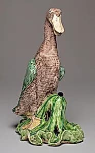Duck on Lotus Leaf by Chinese Qing Dynasty