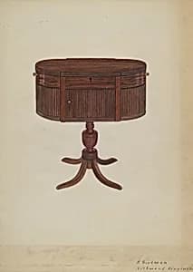 Duncan Phyfe Sewing Cabinet by Mattie P. Goodman