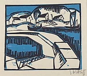 Dunes and Pier (Dunen und Mole) by Karl Schmidt-Rottluff