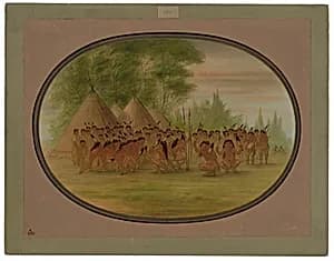 Eagle Dance - Choctaw by George Catlin