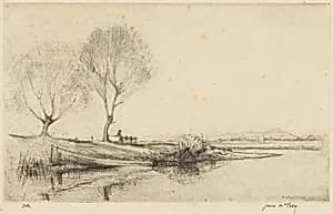 Early Morning, Fintray by James McBey