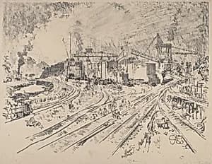 Early Morning, Miraflores by Joseph Pennell