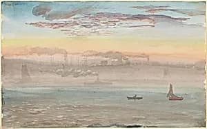 East River, Sunrise by Charles de Wolf Brownell