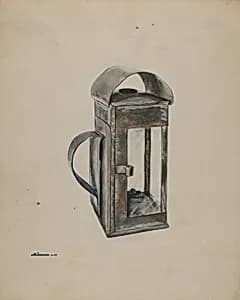 Economy Square Oil Lantern by Ralph Atkinson