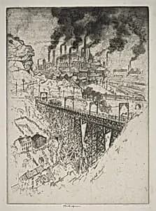 Edgar Thomson Works, Bessemer by Joseph Pennell
