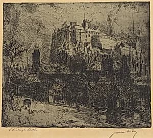Edinburgh Castle by James McBey