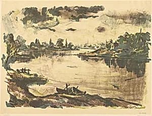 Elblandschoft by Otto Schubert
