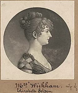 Elizabeth Selden McClurg Wickham by Charles B. J. Févret de Saint-Mémin