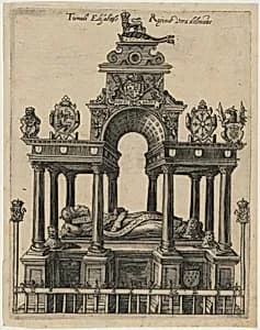 Elizabeth's Tomb by Willem de Passe and Magdalena de Passe